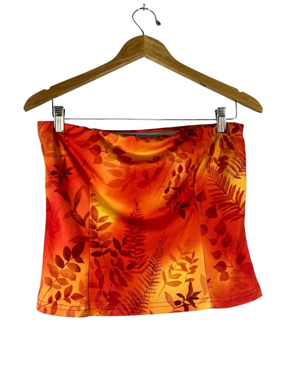 Renee Lauren New York Floral Tropical Strapless Tube Top Tank Small